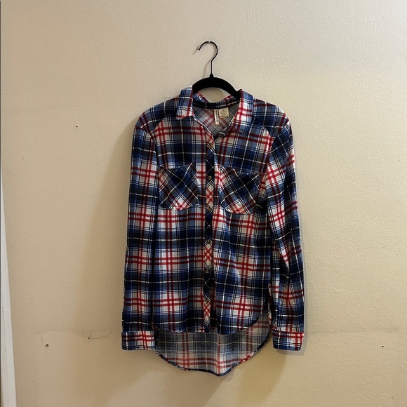 *Passport Red and Blue Plaid Shirt* - Picture 1 of 8